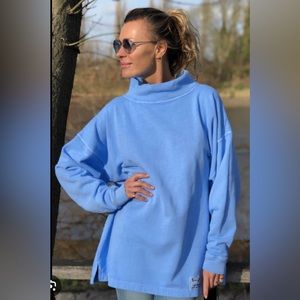 Sloppy Joe High Neck Blue sweatshirt Size 2